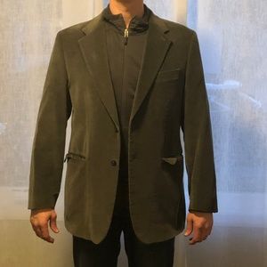 Express Grey Corduroy Blazer & 2x Slacks (Large)